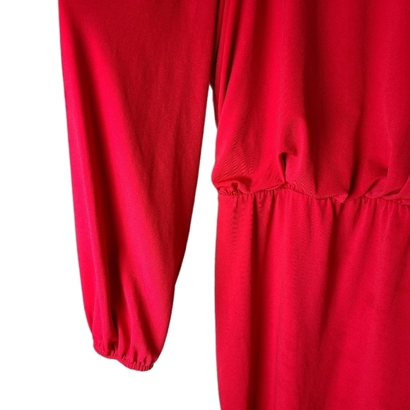Thalia Sodi boho chic red cold shoulder SIZE 8 whimsigoth night out dress - Picture 4 of 15